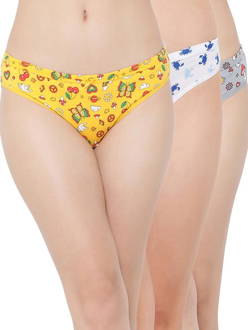 pack of 3 multi colored printed panty - 21020579 - Very Small Image - 1
