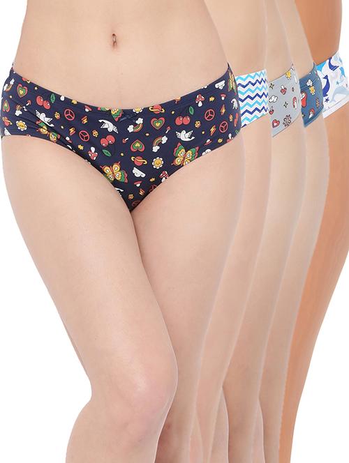 pack of 5 multi colored printed panty - 21020649 - Very Small Image - 1