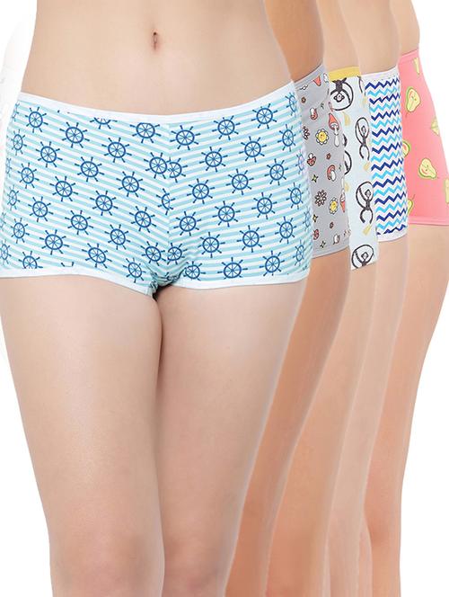 pack of 3 multi colored printed boy shorts - 21020652 - Very Small Image - 1