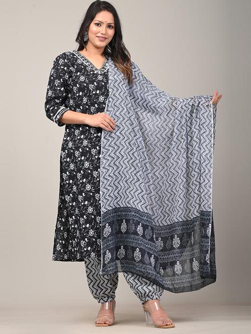 women three quarter sleeve suit set - 21020922 - Very Small Image - 1