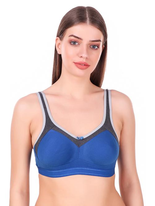women solid color bralette bra - 21021416 - Very Small Image - 1