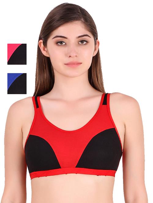 women pack of 3 sports bra - 21021463 - Very Small Image - 1