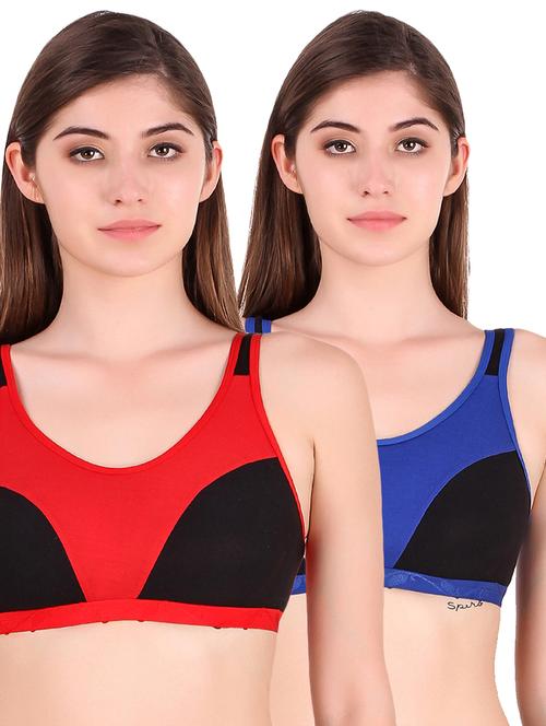 women pack of 2 sports bra - 21021468 - Very Small Image - 1