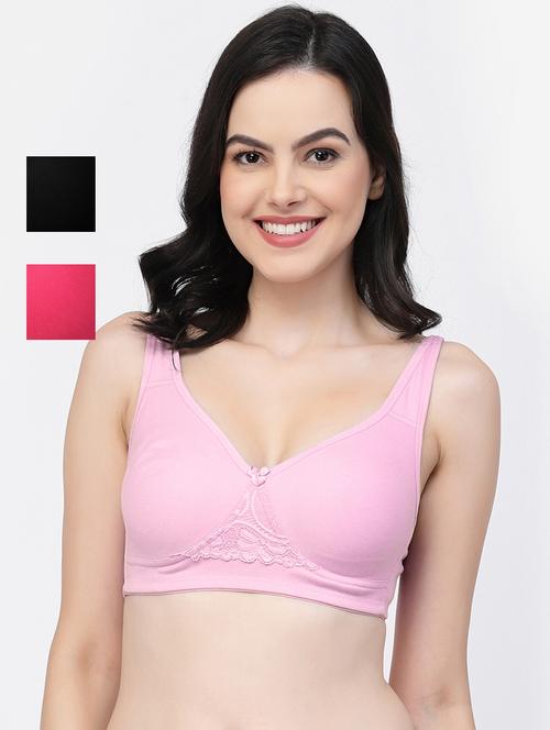 multi colored cotton blend tshirt bra - 21022024 - Very Small Image - 1