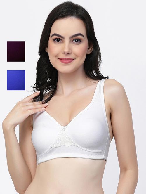 multi colored cotton blend tshirt bra - 21022051 - Very Small Image - 1