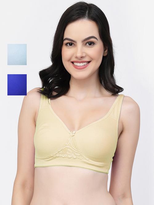 multi colored cotton blend tshirt bra - 21022066 - Very Small Image - 1