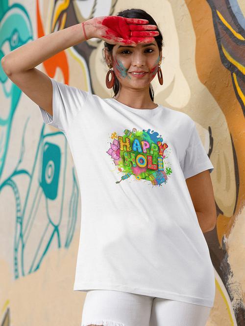 men round neck front printed t-shirt - 21024270 - Very Small Image - 1