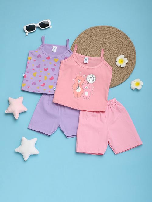 girls pack of 2 printed twin sets - 21025468 - Very Small Image - 1