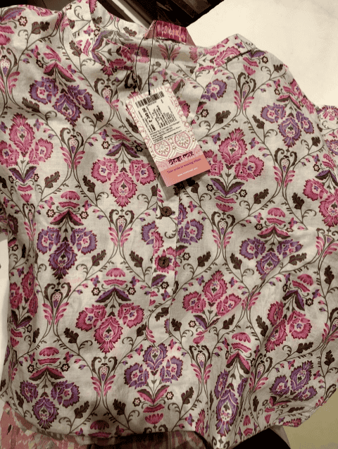 off white cambric kurta - 21028913 - Very Small Image - 1