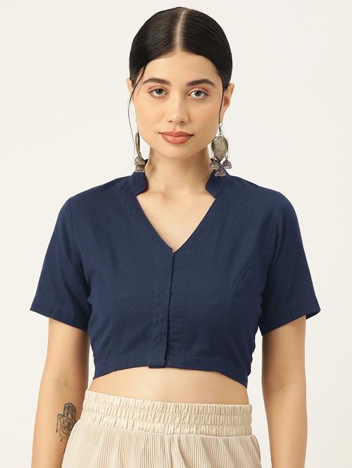 navy blue cotton regular shirt - 21029219 - Very Small Image - 1