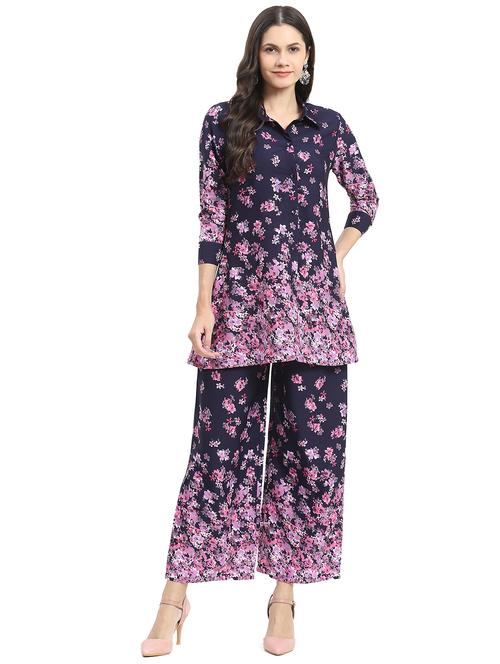 purple cotton coord set - 21029732 - Very Small Image - 1