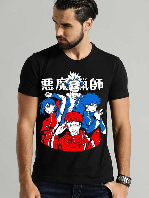 men round neck front print t-shirt - 21030092 - Very Small Image - 1