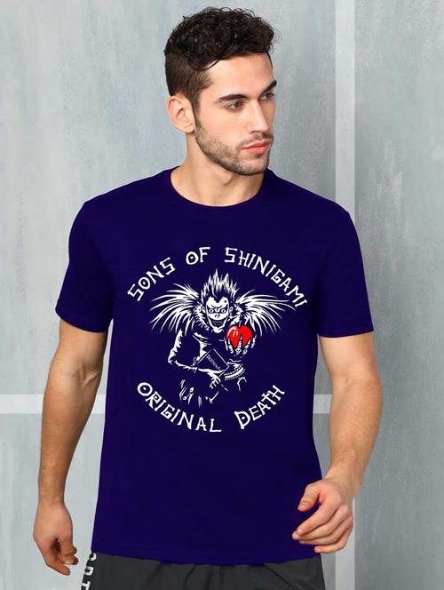 men round neck front print t-shirt - 21030292 - Very Small Image - 1