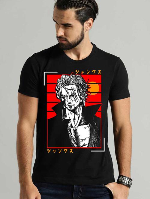 men round neck front print t-shirt - 21030313 - Very Small Image - 1