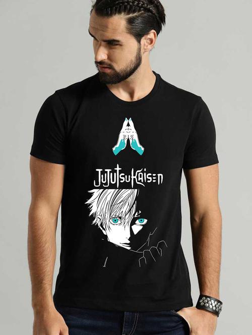 men round neck front print t-shirt - 21030662 - Very Small Image - 1