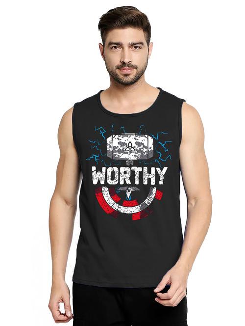 men graphic printed vest - 21031061 - Very Small Image - 1