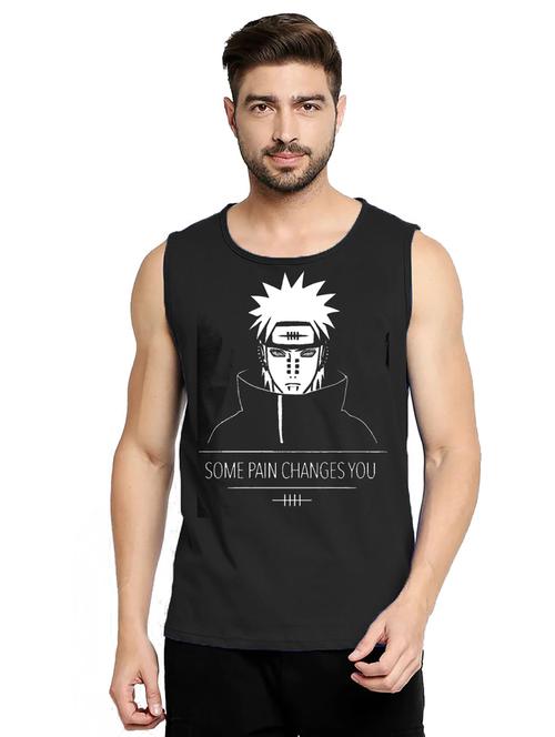 men black graphic printed vest - 21031106 - Very Small Image - 1