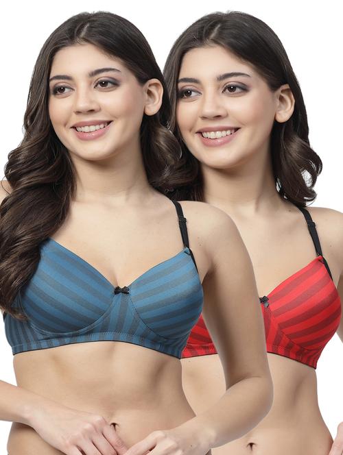 multi colored cotton tshirt bra - 21032313 - Very Small Image - 1