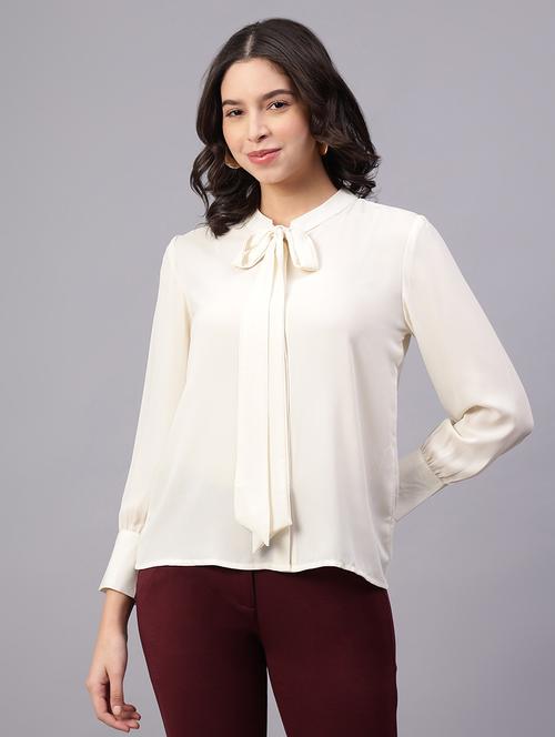 women solid long sleeve formal shirt - 21032694 - Very Small Image - 1