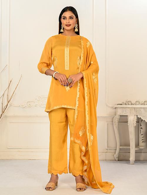 women kurta pant set with dupatta - 21034186 - Very Small Image - 1