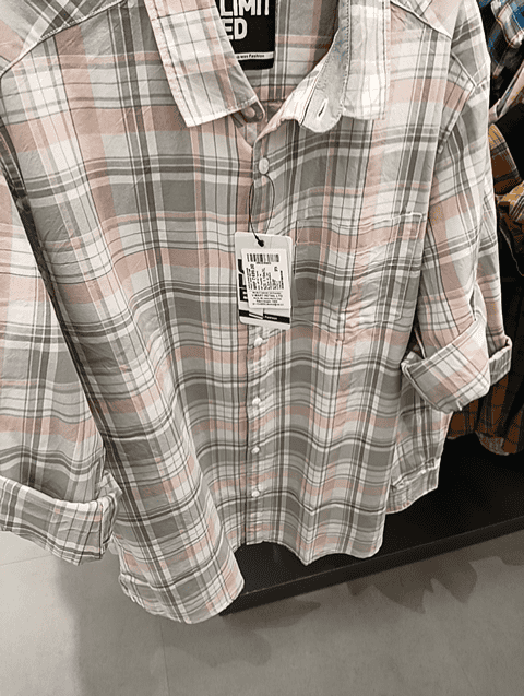grey oxford casual shirt - 21035029 - Very Small Image - 1