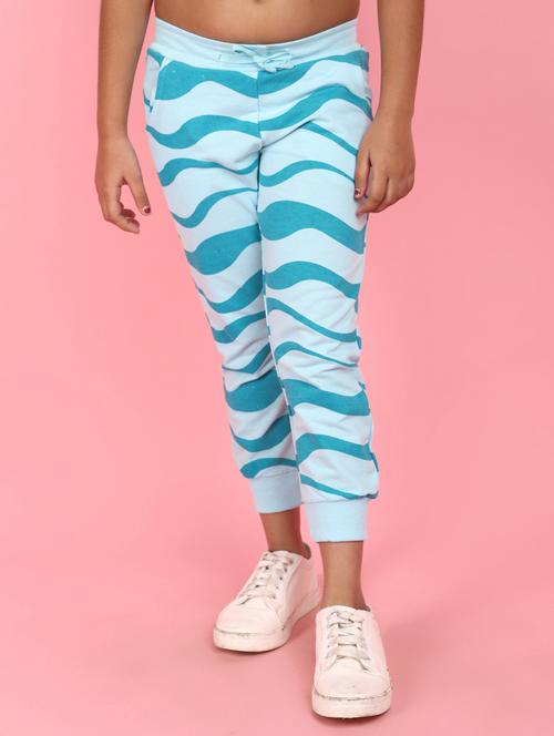 girls printed cotton casual trouser - 21035543 - Very Small Image - 1
