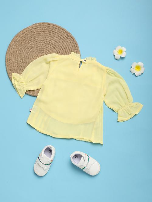 yellow solid cotton top - 21035835 - Very Small Image - 1