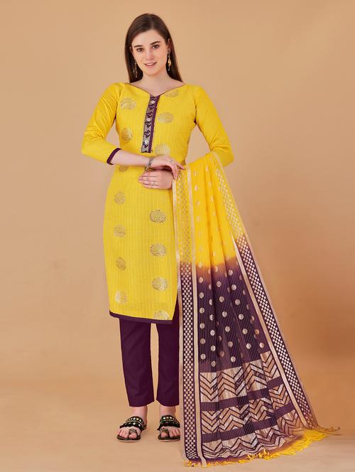 women self design unstitched suits - 21037284 - Very Small Image - 1