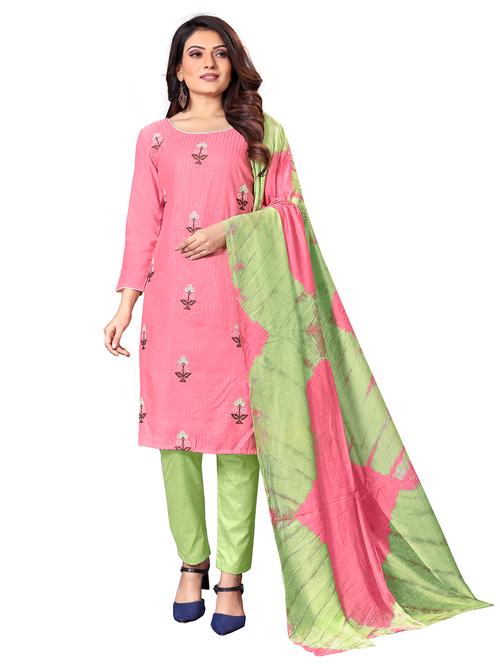 women embroidered unstitched suits - 21037297 - Very Small Image - 1