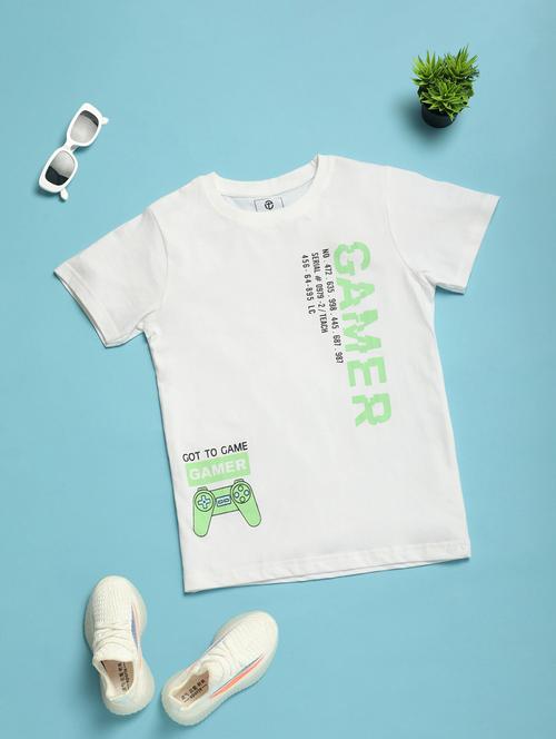 kids round neck printed t-shirt - 21043406 - Very Small Image - 1