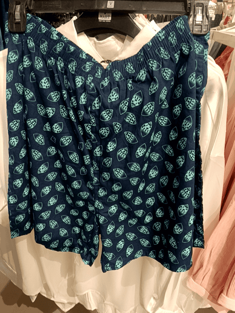 teal cotton shorts - 21043447 - Very Small Image - 1