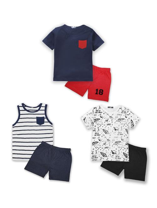 combos pack of t-shirts & shorts - 21043985 - Very Small Image - 1