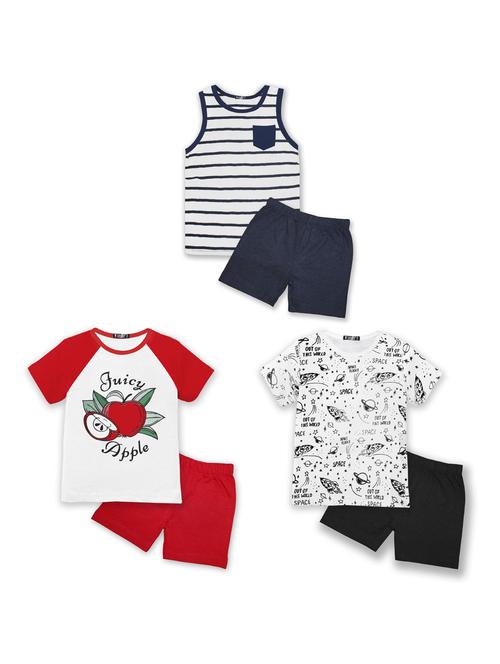 combos pack of t-shirts & shorts - 21043990 - Very Small Image - 1
