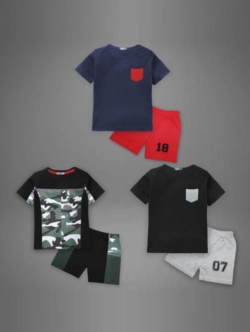 pack of 3 multi colored shorts set - 21044030 - Very Small Image - 1