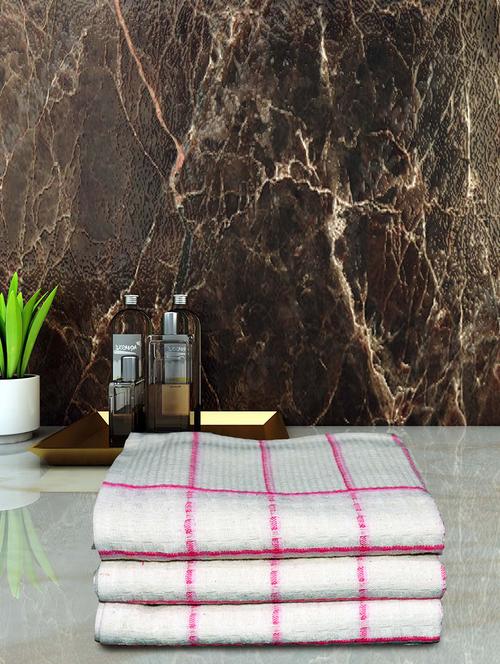 athom living cotton soft hand towel set super absorbent quick dry 40x60 cm pack of 6 - 21047437 - Very Small Image - 1