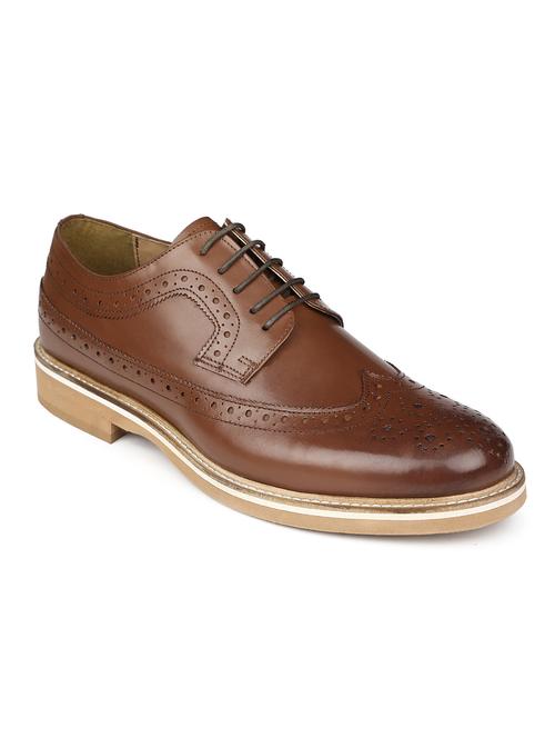 men tan solid casual shoes - 21047981 - Very Small Image - 1
