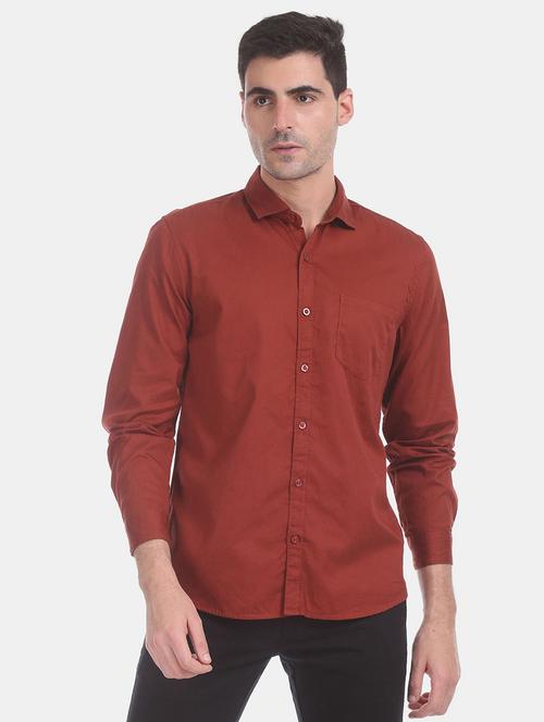 men solid cotton casual shirt - 21048602 - Very Small Image - 1