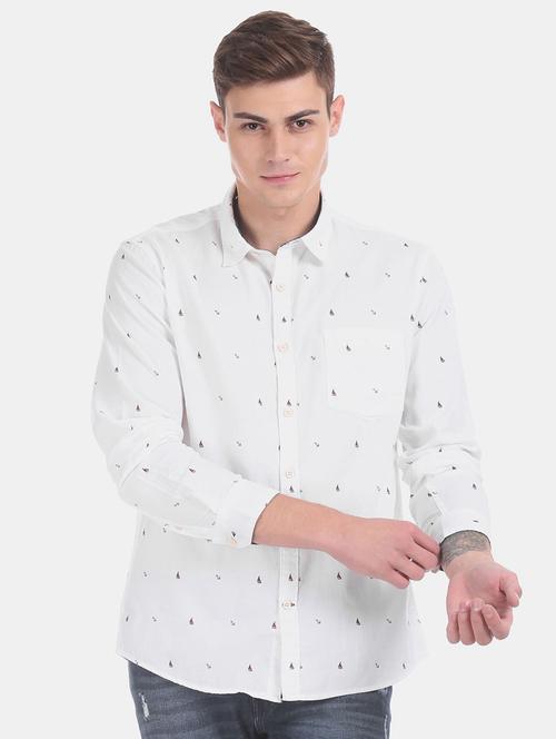 men printed cotton casual shirt - 21048605 - Very Small Image - 1