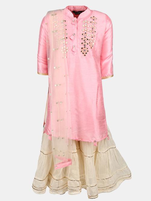 girls pink embellished suit set - 21050760 - Very Small Image - 1
