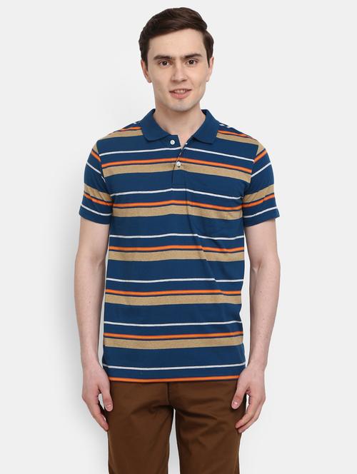 men striped polo t-shirt - 21050819 - Very Small Image - 1
