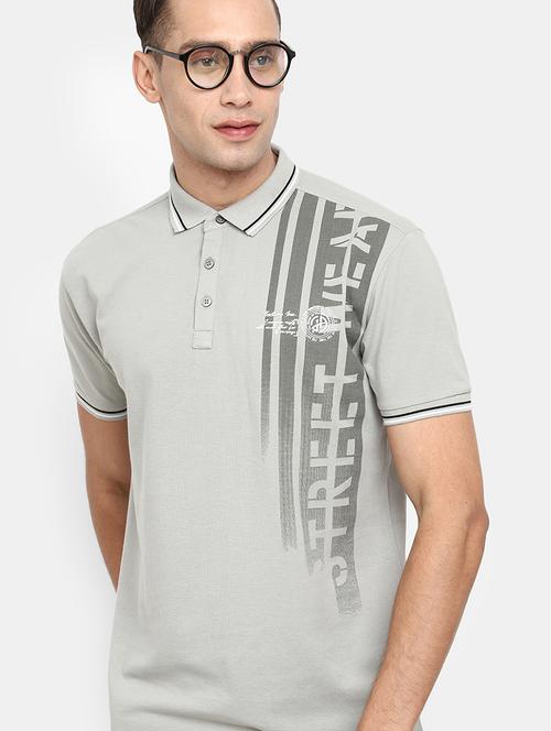 light grey poly cotton pique tshirt - 21050824 - Very Small Image - 1