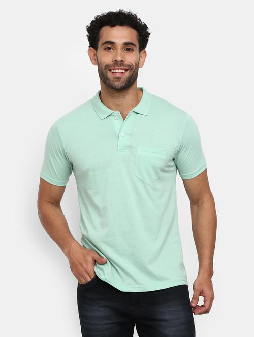 light green poly cotton single jersey tshirt - 21050881 - Very Small Image - 1