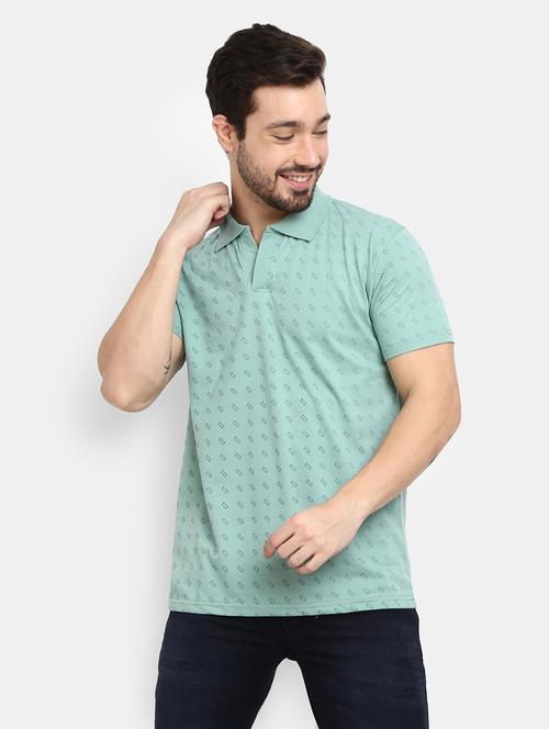 light green poly cotton single jersey tshirt - 21050931 - Very Small Image - 1
