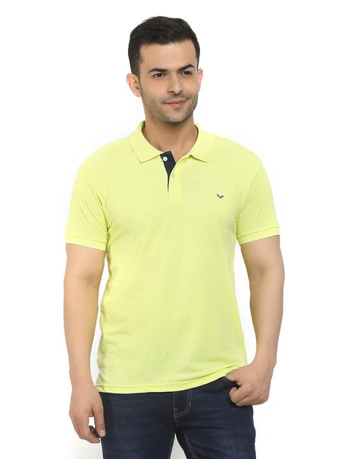 light yellow poly cotton tshirt - 21050974 - Very Small Image - 1