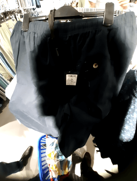navy blue poplin shorts - 21051038 - Very Small Image - 1