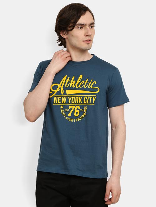 men printed round neck t-shirt - 21051369 - Very Small Image - 1