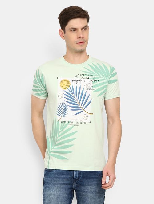 men printed round neck t-shirt - 21051370 - Very Small Image - 1