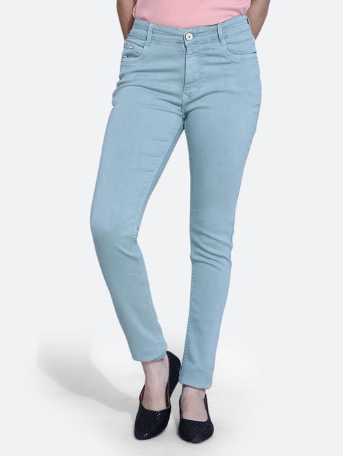 high rise plain jeans - 21051973 - Very Small Image - 1