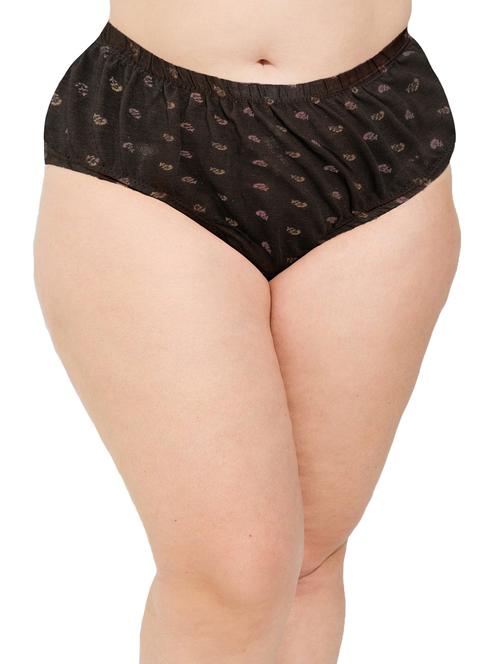 black cotton regular panty - 21052950 - Very Small Image - 1