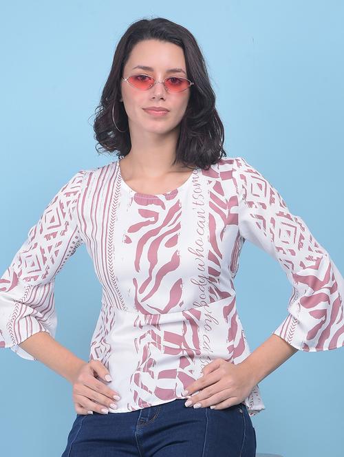 women white printed casual top - 21054967 - Very Small Image - 1